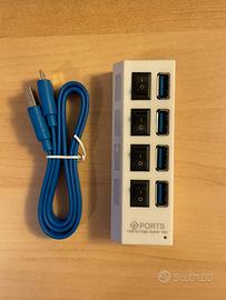 Hub esterno da USB 3.0 a 4 porte