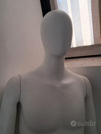 MANICHINO UOMO GRANDEZA NATURALE COLORE BIANCO