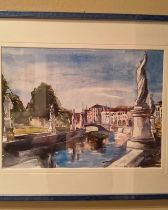 Quadro acquerello originale - Prato della Valle