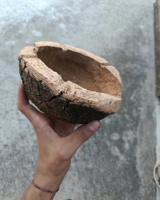 Posacenere / Svuotatasche  in sughero artigianale 