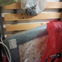 letto matrimoniale tappezzato 