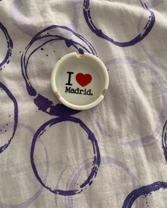 Posacenere I ❤️ Madrid in Ceramica
