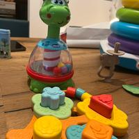 Giochi chicco 1 anno trottola, baobab, anelli