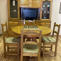 Mobile con tavolo e 4 sedie in legno massello