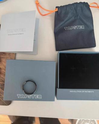Anello NFC Tapster Graphite nero sottile