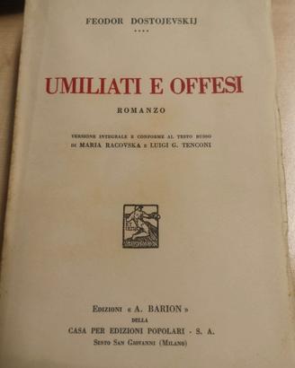 Umiliati e offesi di Fëdor Dostoevskij (1933)