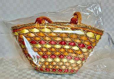 Borsa in paglia intrecciata “Artenatura”