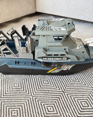 Motonave Militare Soldier Force - Playset Gigante