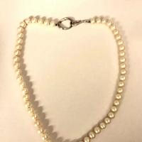 Milleluna Girocollo con Perle oro bianco