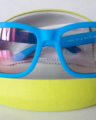 Occhiali da sole NAU MAX S Azzurri con custodia