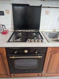 4 fornelli a gas + forno elettrico da incasso