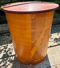 Tino in vetroresina 500 litri per mosto e vino