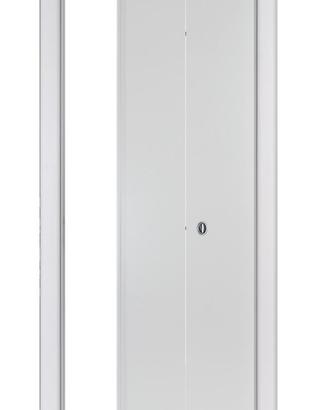 Porta pieghevole a libro di legno bianca 80x210