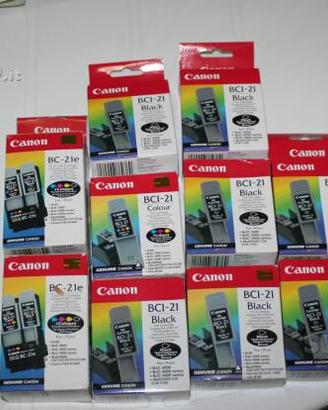 Lotto Cartuccia Cartucce Canon BCI 21 s100 bjc