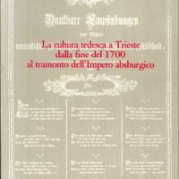 la cultura tedesca a Trieste dalla fine del 1700 a
