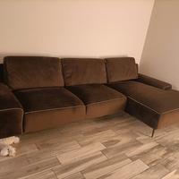 Divano velluto Marrone 