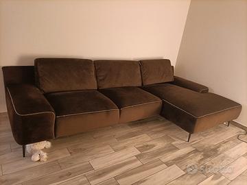 Divano velluto Marrone 