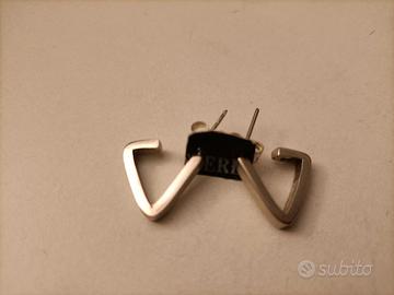 orecchini argento a triangolo 