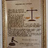 Quadro preghiera dell' avvocato