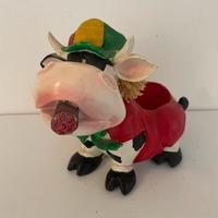 Soprammobile mucca rasta divertente