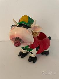 Soprammobile mucca rasta divertente