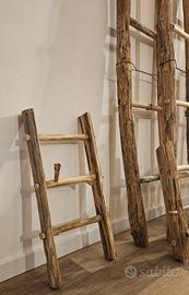 Scala decorativa in legno rustica 
