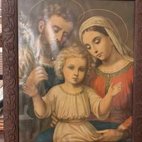 Stampa antica con cornice in legno