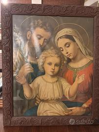 Stampa antica con cornice in legno