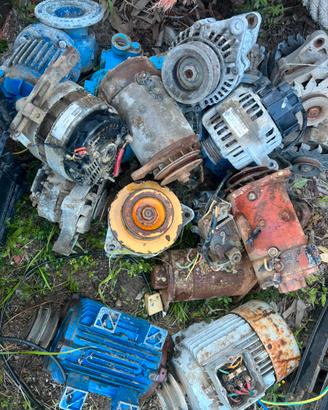 lotto 20 motori e alternatori elettrici