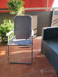 3 leggerissime sedie pieghevoli Esterno e interno 