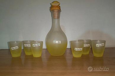 Set Limoncello In Vetro 