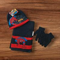 Set berretto,sciarpa,guanti Spiderman  Tg 52 Nuovo