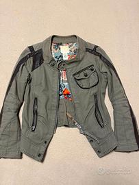 Diesel NightRiders Giacca Moto Donna Verde M rare