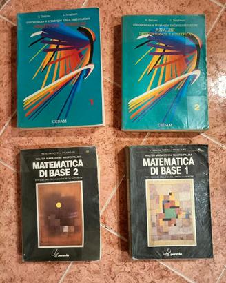 4 Testi scolastici matematica anni 90