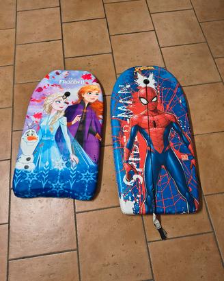Tavole da mare spiaggia Spiderman e Frozen 
