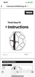 Thule Easy-fit CU-9 – Catene da neve misura 080