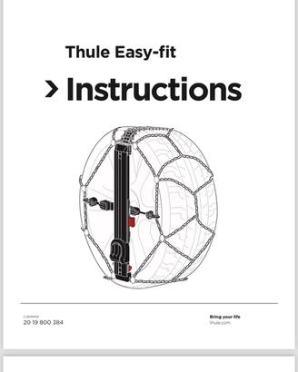 Thule Easy-fit CU-9 – Catene da neve misura 080