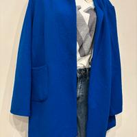 Giacca leggera da donna blu in taglia unica