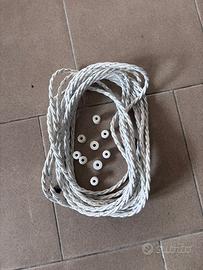 Cavo elettrico tessuto con isolatori in ceramica