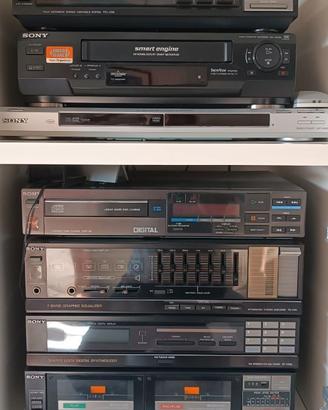 Stereo Sony vintage hi-fi anni '80 completo