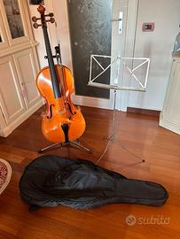 Violoncello 3/4 completo di accessori