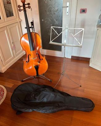 Violoncello 3/4 completo di accessori