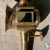 Lanterna Antica da Carrozza in Ottone