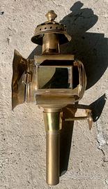 Lanterna Antica da Carrozza in Ottone