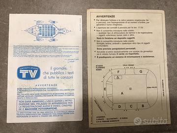 Matrici biglietti concerto