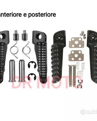 Coppia pedali poggiapiedi anteriore e posteriore K