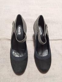 Khrio Scarpa donna camoscio con tacco 38