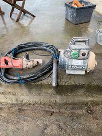 Vibratore da Cemento Wurth & Troncatrice per Ferro