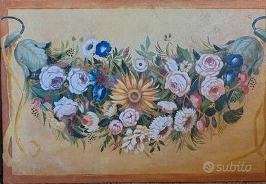 affresco tema floreale