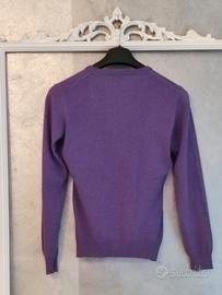 maglione donna con scollo a V 